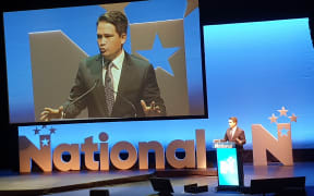 Simon Bridges at the National Party's annual conference in 2019.