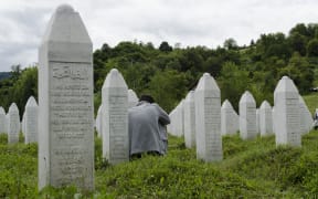 Newly-identified victims of the massacre were buried at Potocari Memorial Cemetery near Srebrenica last year.