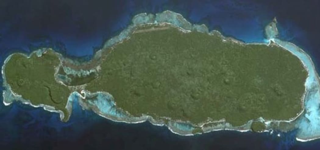 A satellite view of Rotuma