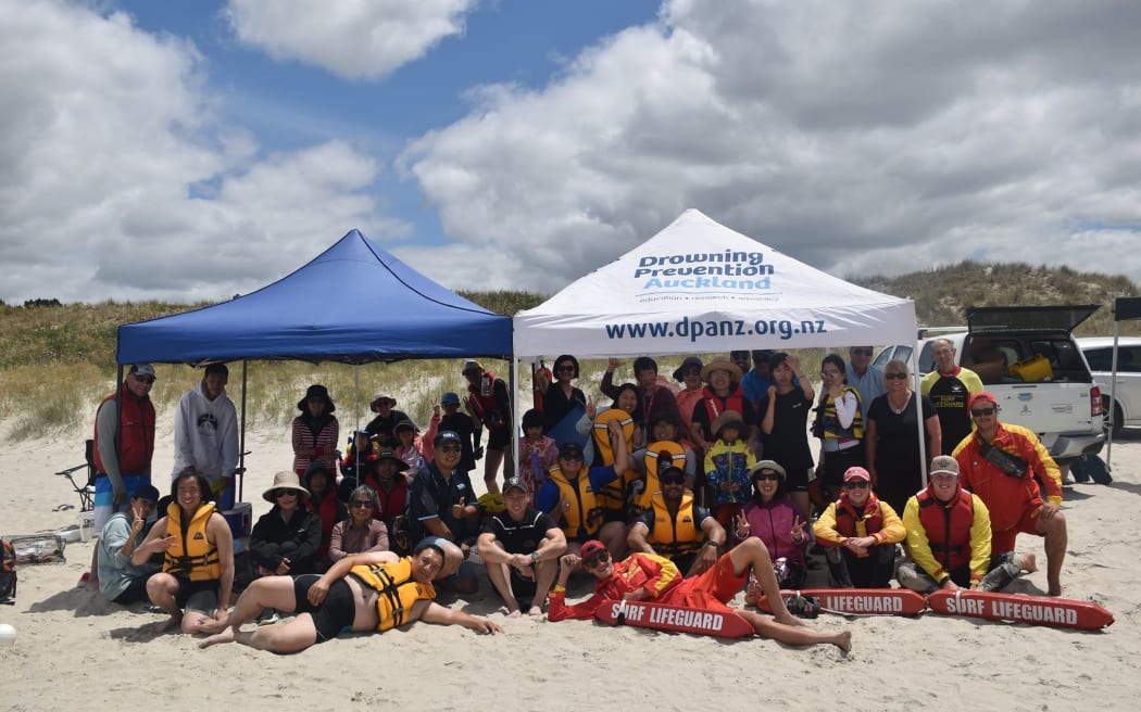 About 40 Koreans and Chinese attended Drowning Prevention Auckland’s workshop at Uretiti Beach in December 2022.