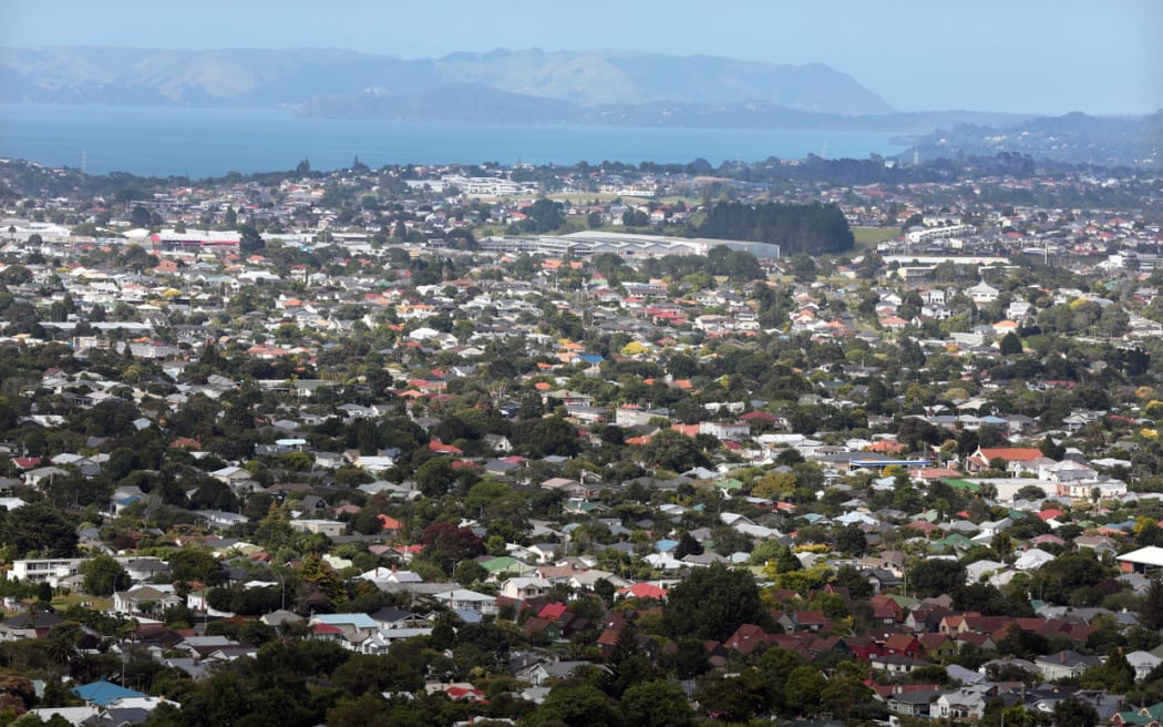 Auckland housing. View from Mount Eden summit