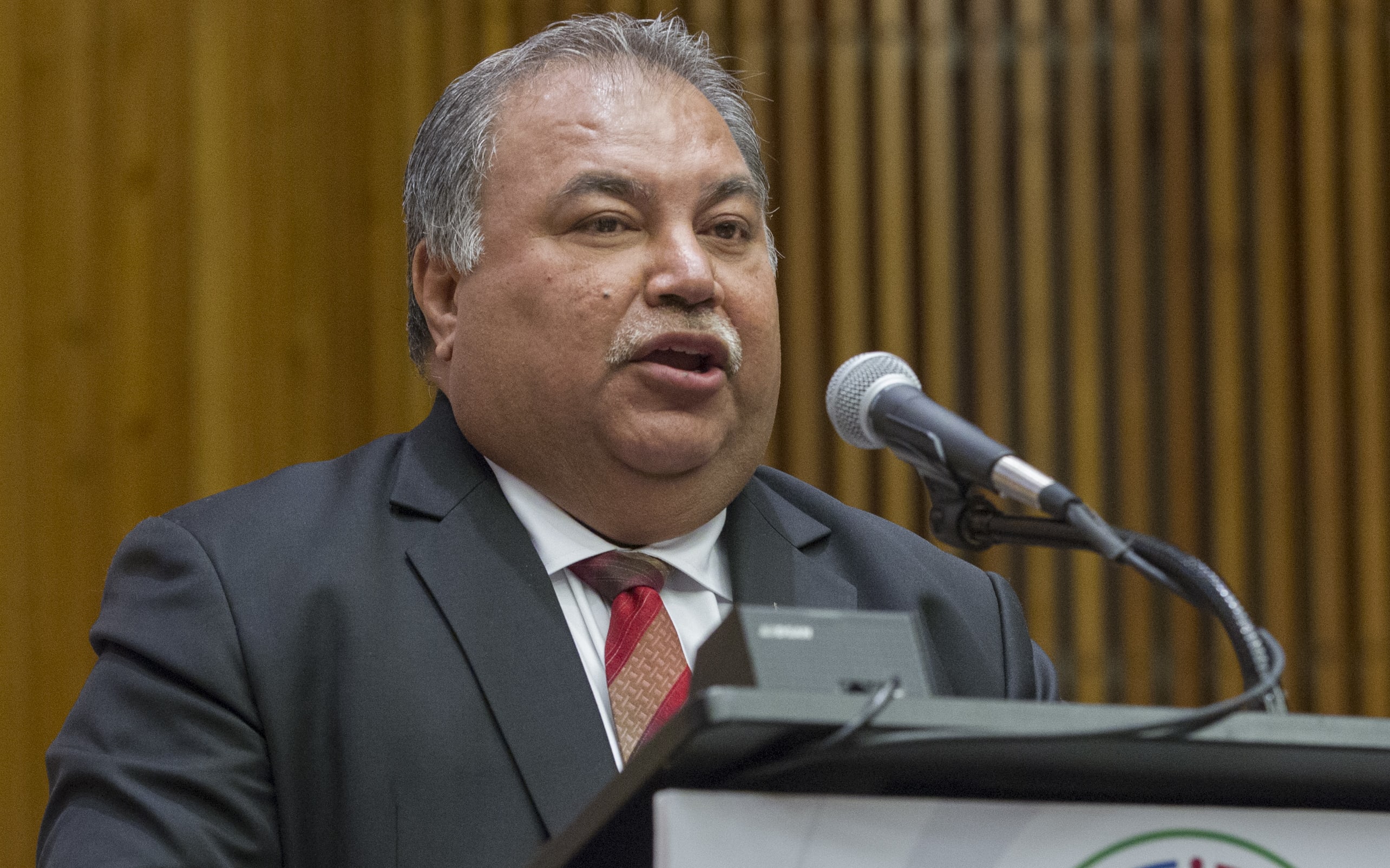 Baron Divavesi Waqa, President of the Republic of Nauru, addresses the United Nations high-level summit on large movements of refugees and migrants. sEP 2016