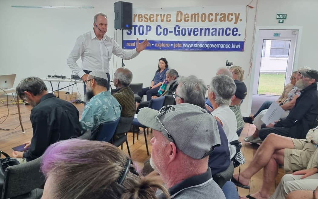 Anti-co-governance meeting in Kaipara - Julian Batchelor