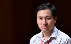 Chinese scientist He Jiankui speaks at the Second International Summit on Human Genome Editing in Hong Kong.