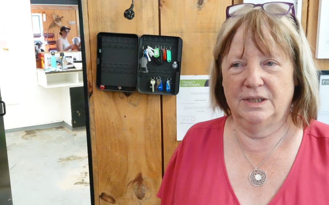 Mary Danielson, owner of The Puketapu, opened the pub's doors for community use after Cyclone Gabriel.