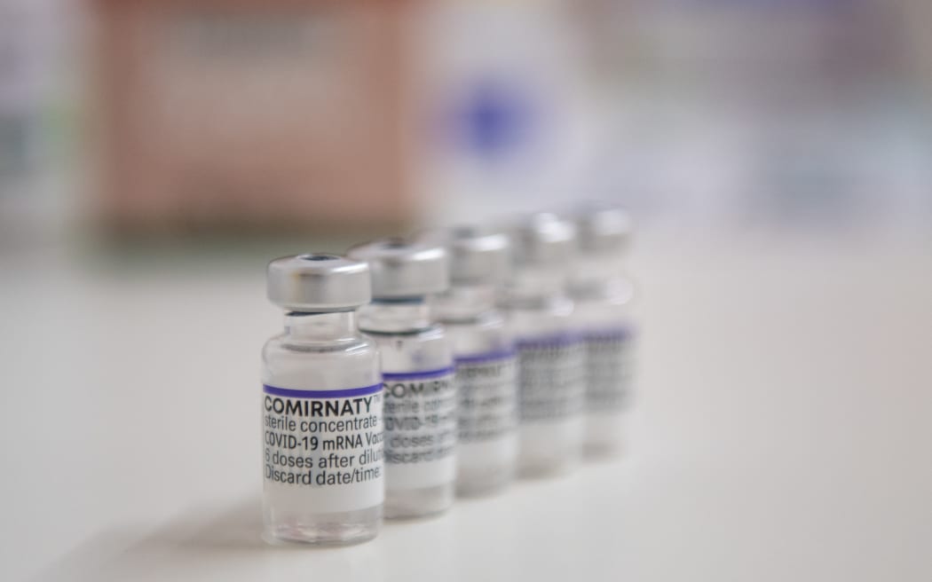 Vials of Corona vaccine from Biontech/Pfizer