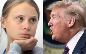 Greta Thunberg and US President Donald Trump