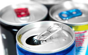 Energy drink cans.