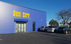 The Gun City mega store soon to be opened in Christchurch.