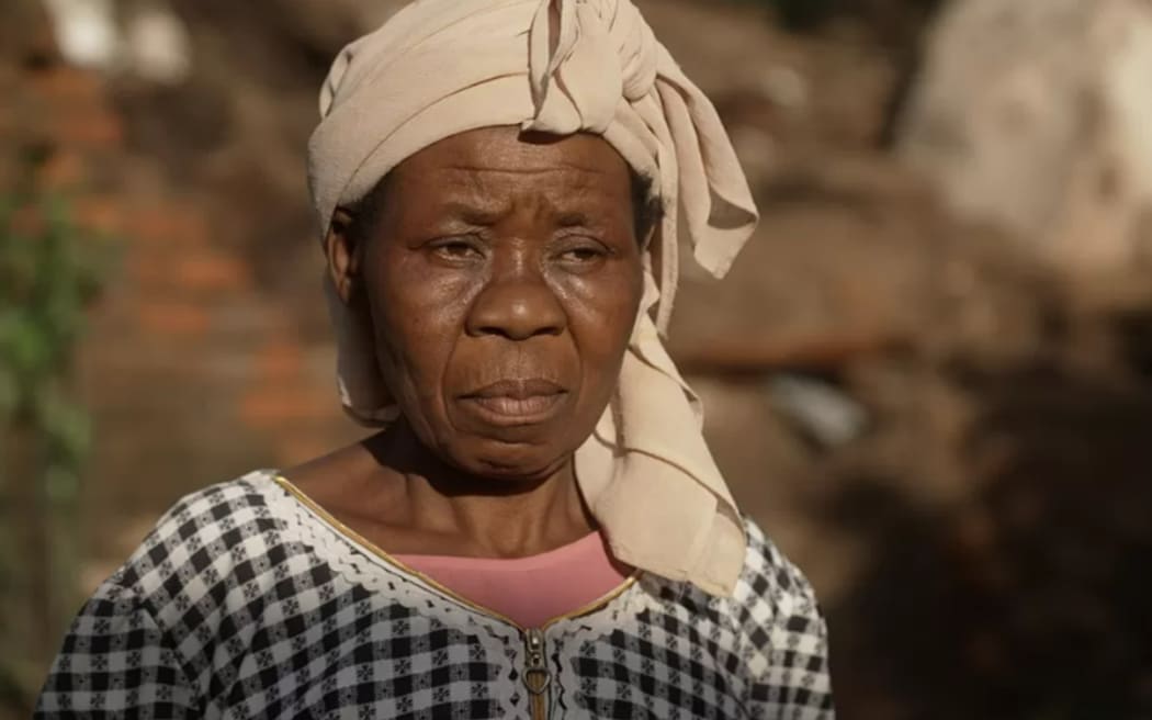 Violet Frank was among those searching the wreckage and mud for a lost relative, after thousands in Malawi were affected by landslides and floods during Cyclone Freddy