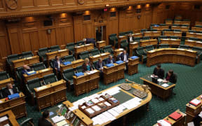 The house empties out as National MPs staged a walk-out.