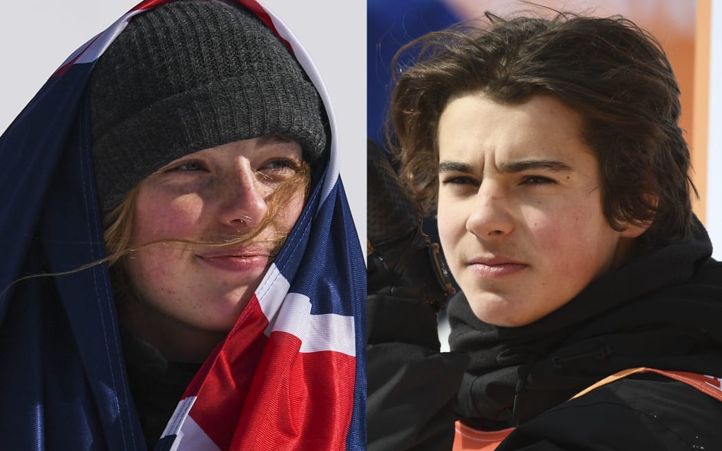 Winter Olympic bronze medallists Sadowski-Synnott and Nico Porteous.