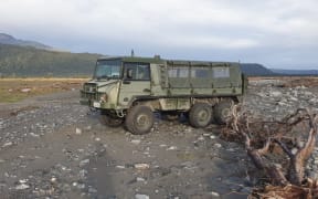 A Pinzgauer Light Operational all-terrain vehicle is helping transport DOC staff and volunteers at Fox River