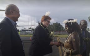 Marise Payne in Bougainville