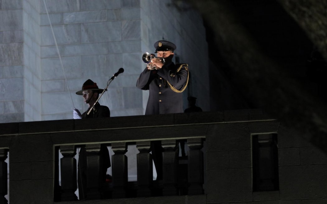 Thousands gather in Wellington at Pukeahu National War Memorial Park for the Anzac Day 2023 dawn service.