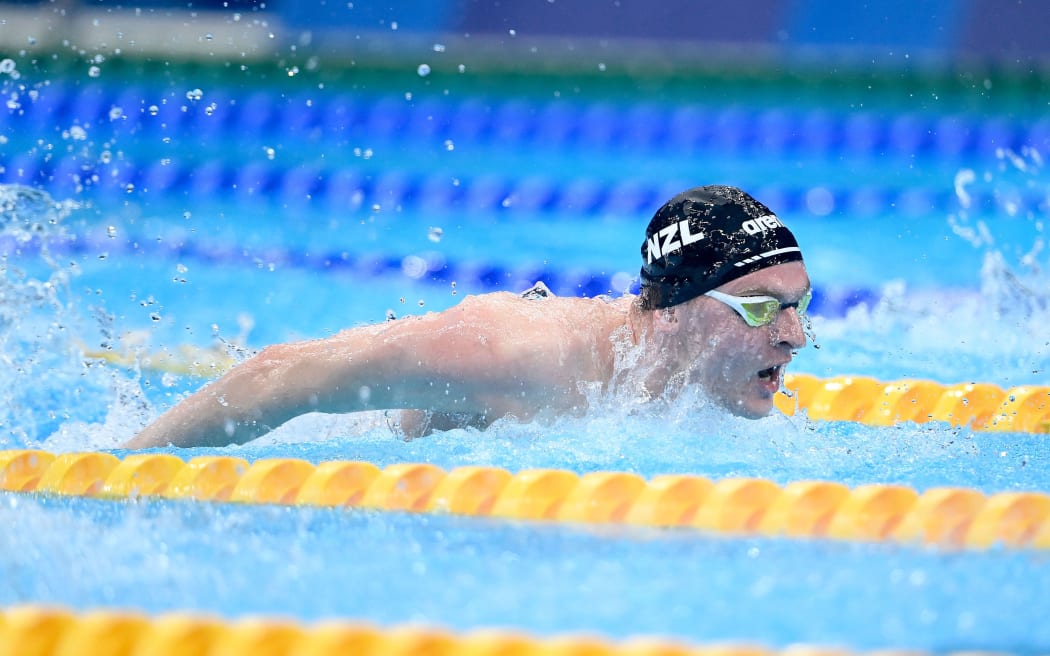 Louis Clarebert 200 m polohový závod jednotlivcov, semifinále Tokyo Aquatics Center, Tokio, Japonsko, olympijské hry Tokio 2020. Štvrtok, 29. júl 2021.