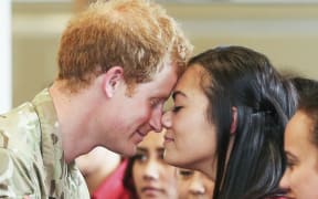 Prince Harry at Linton Military Camp.