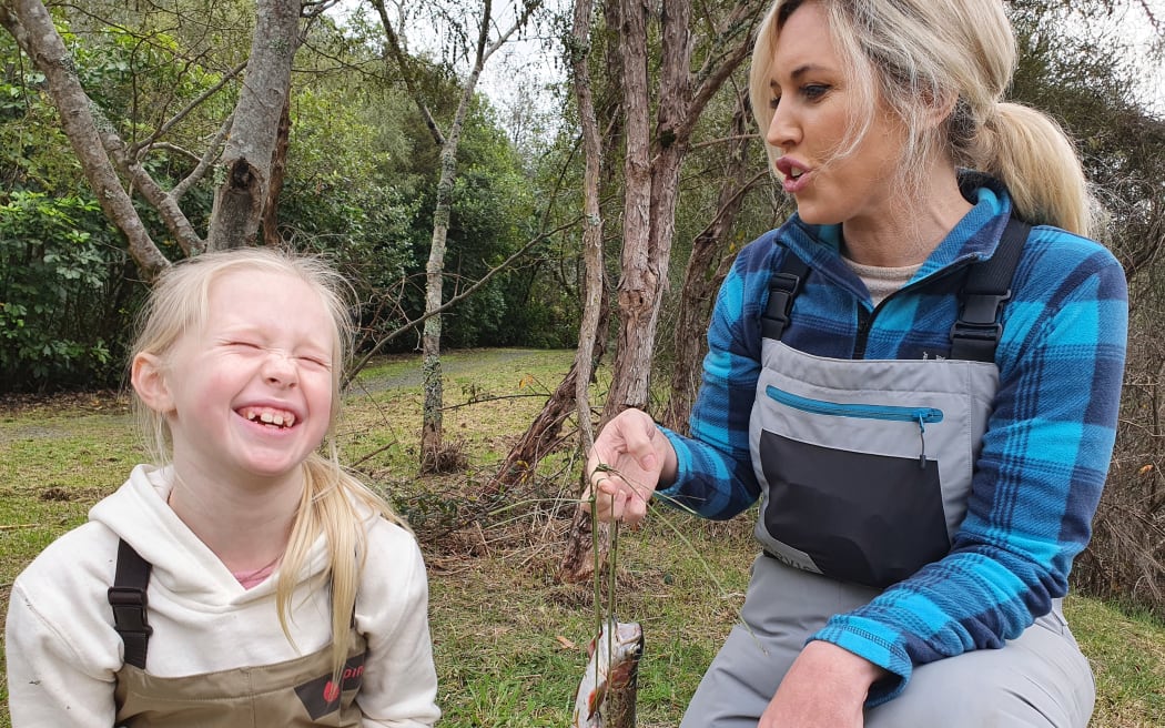 Isla Petersen and her mum Julia Vahry, Kids Fishing Ambassador