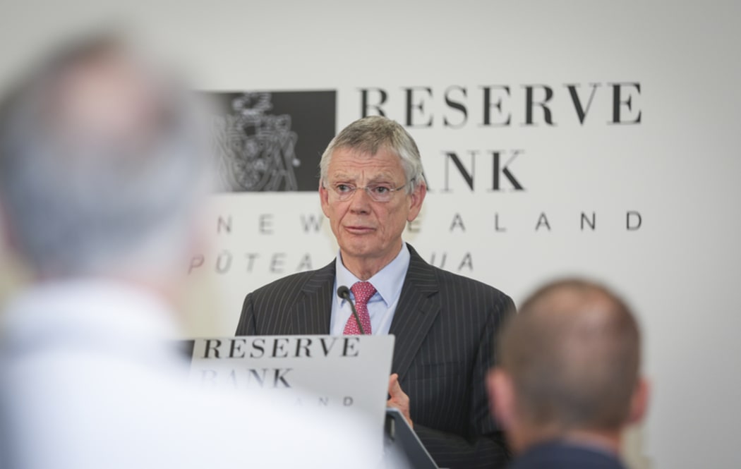 09062016 Photo: RNZ/Rebekah Parsons-King. Governor of the Reserve Bank of New Zealand, Graeme Wheeler delievers lastest OCR annoucement.