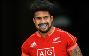 Ardie Savea during an All Blacks training session at Eden Park ahead of the first Bledisloe Cup test match on Saturday. Rugby Union. Auckland, New Zealand. Thursday 5 August 2021.