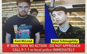 A police alert in Canada for murder suspects Kam McLeod and Bryer Schmegelsky.