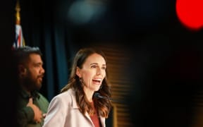 Prime Minister Jacinda Ardern, speaking after a Cabinet meeting, welcomes Australian travellers to New Zealand on the first day of the trans-Tasman travel bubble.
