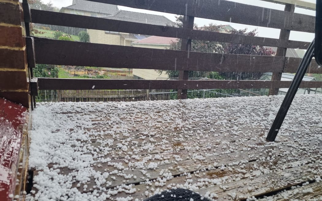 Hailstorm in Dunedin