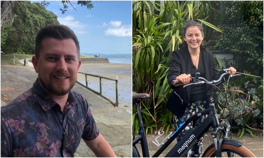 Auckland councillor Richard Hills, left, and environmental scientist Nadine Tupp