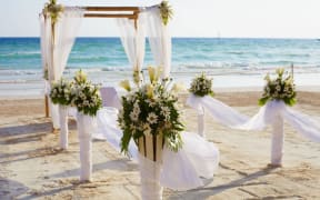 Pacific island wedding