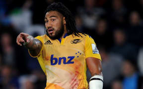 The All Blacks second-five Ma'a Nonu in action for the Hurricanes.