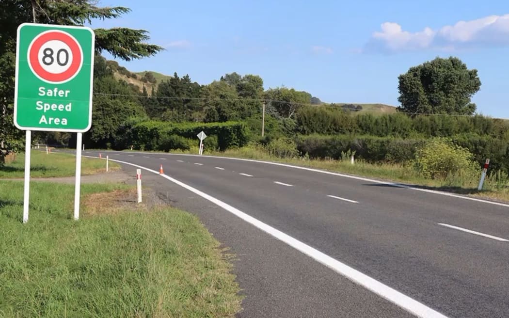 The speed limit on 76km of State Highway 5 between Napier and Taupō has been lowered to 80km/h.
