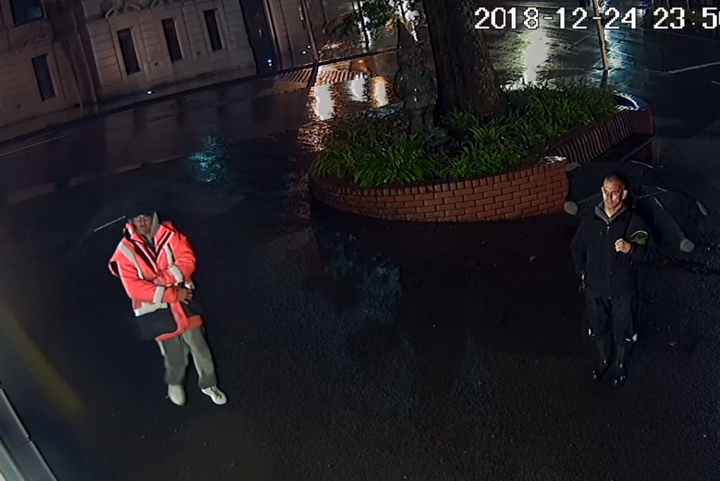 CCTV footage shows the men who took the gnome.