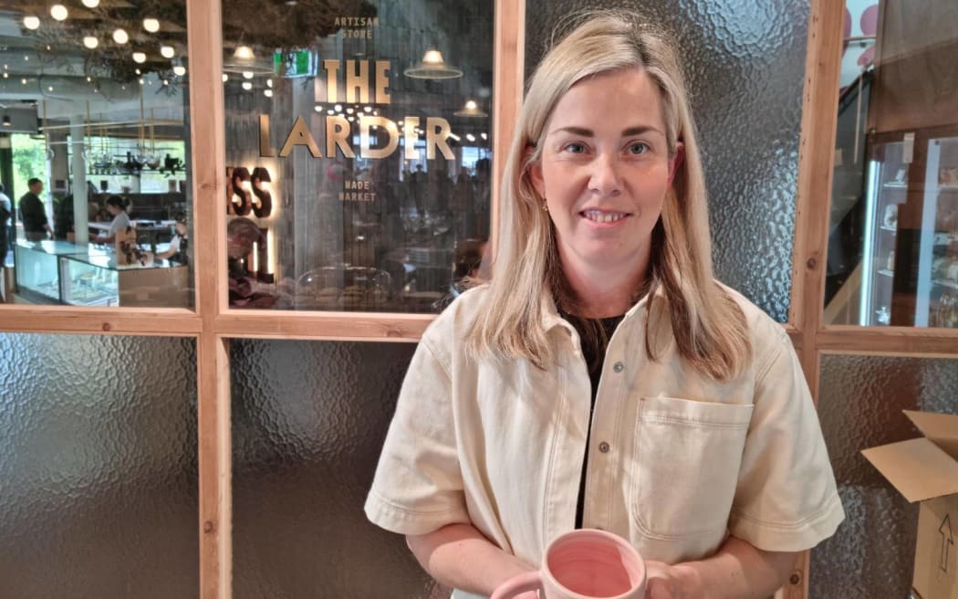 Lauren Wu, who sells her pottery in co-operative store, The Larder.
