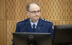 An inquest into the March 15th Terror attack is into its second day in the Christchurch District Court. Pictured: Inspector Ian Harris from the New Zealand Police. 25 October 2023 New Zealand Herald Photograph by George Heard