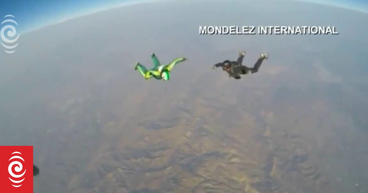 Skydiver jumps without parachute lands in net RNZ