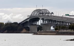 Auckland's Harbour Bridge during the Covid-19 alert level four lockdown.