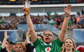 Irish fans celebrate in Chicago.