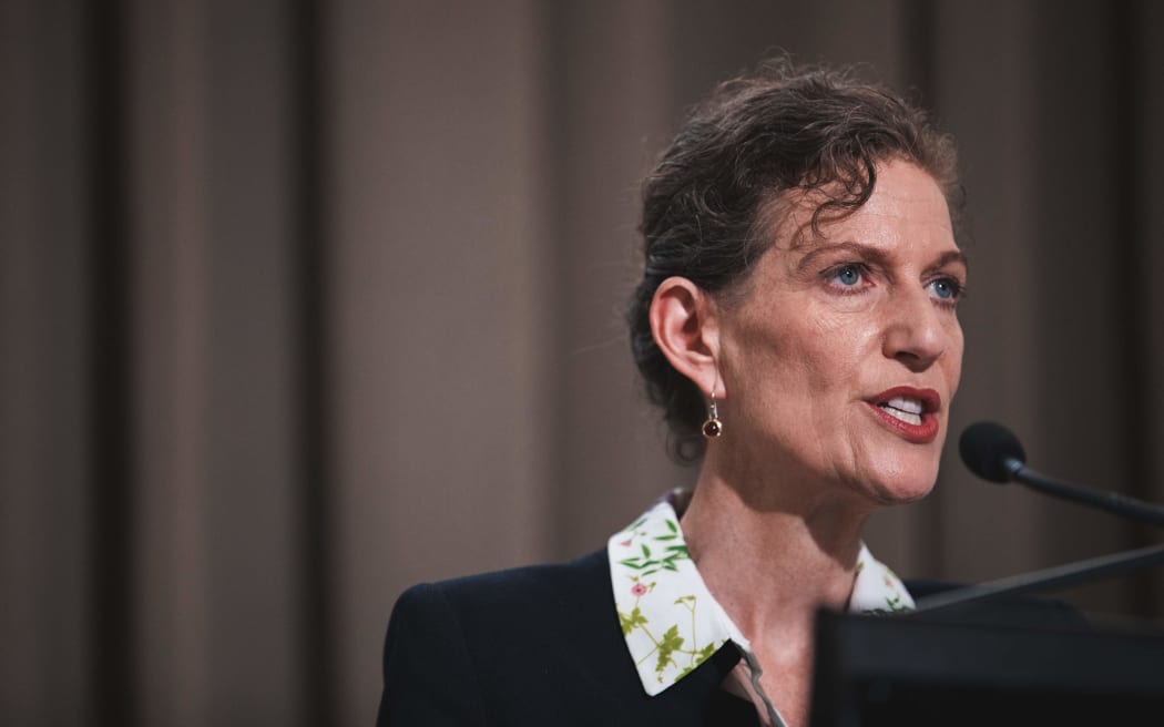 NZ Security Intelligence Service director Rebecca Kitteridge speaks after the release of the final report by the Royal Commission of Inquiry into the terrorist attack on Christchurch mosques on 15 March 2019.