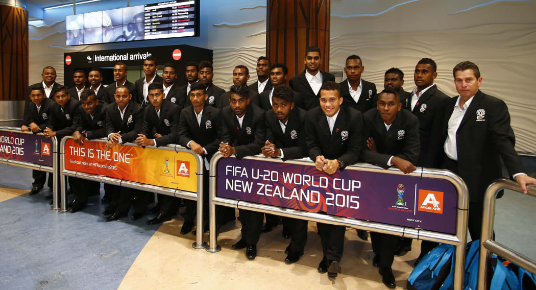Fiji arrives in New Zealand for the Under 20 Football World Cup.