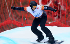 New Zealand's Carl Murphy in action at 2014 Sochi Winter Olympics.