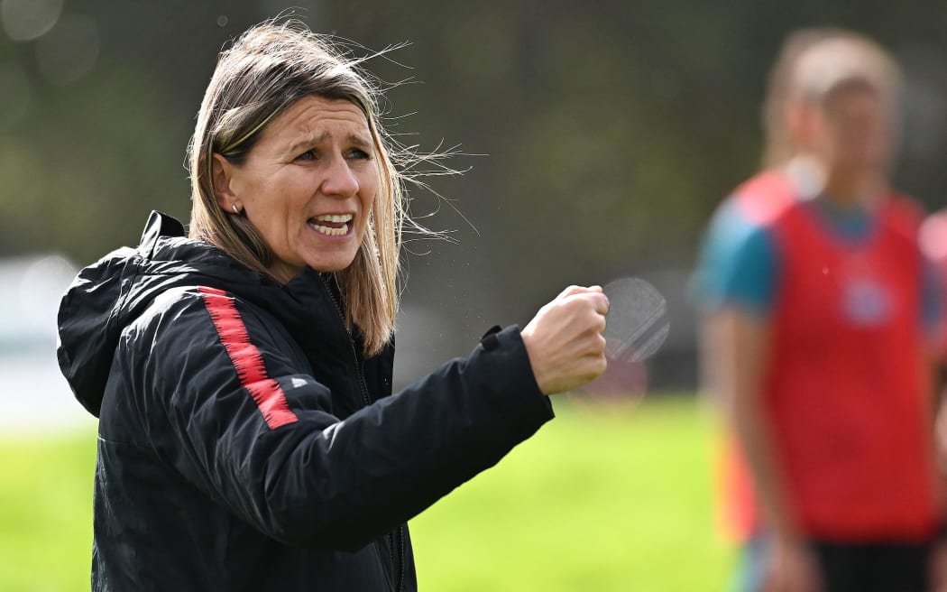 Coach Jitka Klimková.
New Zealand Football Ferns training session ahead of the 2023 FIFA Womens World Cup. Albany, Auckland, New Zealand. Wednesday 28 June 2023. © image by Andrew Cornaga / www.photosport.nz