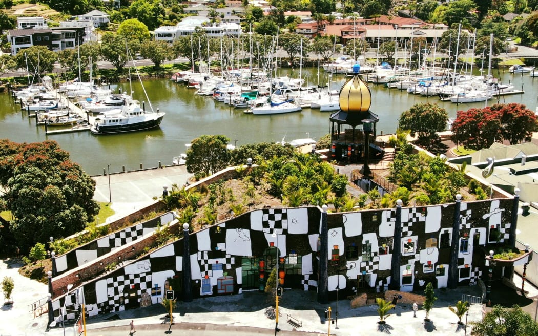 Whangārei's Hundertwasser Art Centre with Wairau Māori Art Gallery.