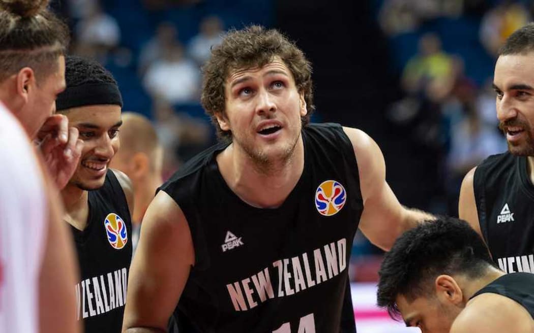 FIBA World Cup Basketball 2019 Group phase match.Group F Match F3 New Zealand vs Montenegro : Centre Rob Loe talks about a penalty shoot