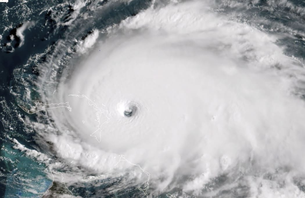 Hurricane Dorian as it approaches the Bahamas1 September 2019.