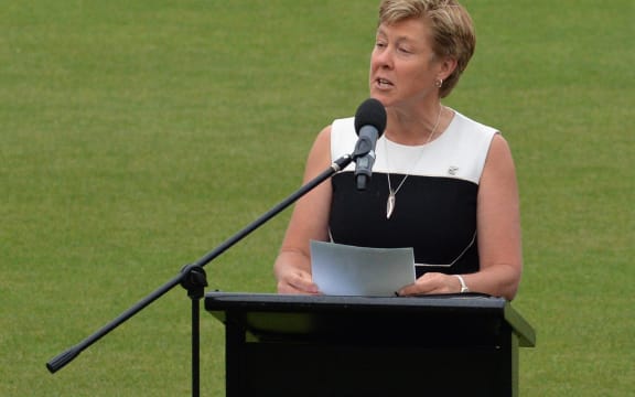 NZC president Debbie Hockley at the ICC U19 Cricket World Cup Opening Ceremony at the Hagley Oval in Christchurch in 2018.