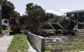 The clean-up after Cyclone Gabrielle is under way in Te Karaka, north-west of Gisborne.