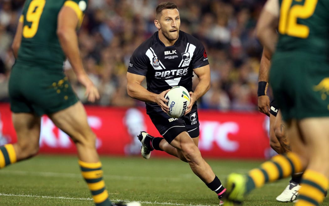 Lewis Brown during the 2016 ANZAC Test against Australia