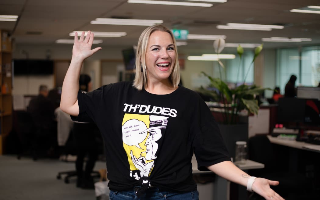 RNZ dresses to impress for New Zealand Music Tshirt Day 2023 RNZ