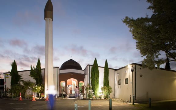 Al Noor Mosque after Salah al-Maghrib (sunset prayer), Christchurch, New Zealand.