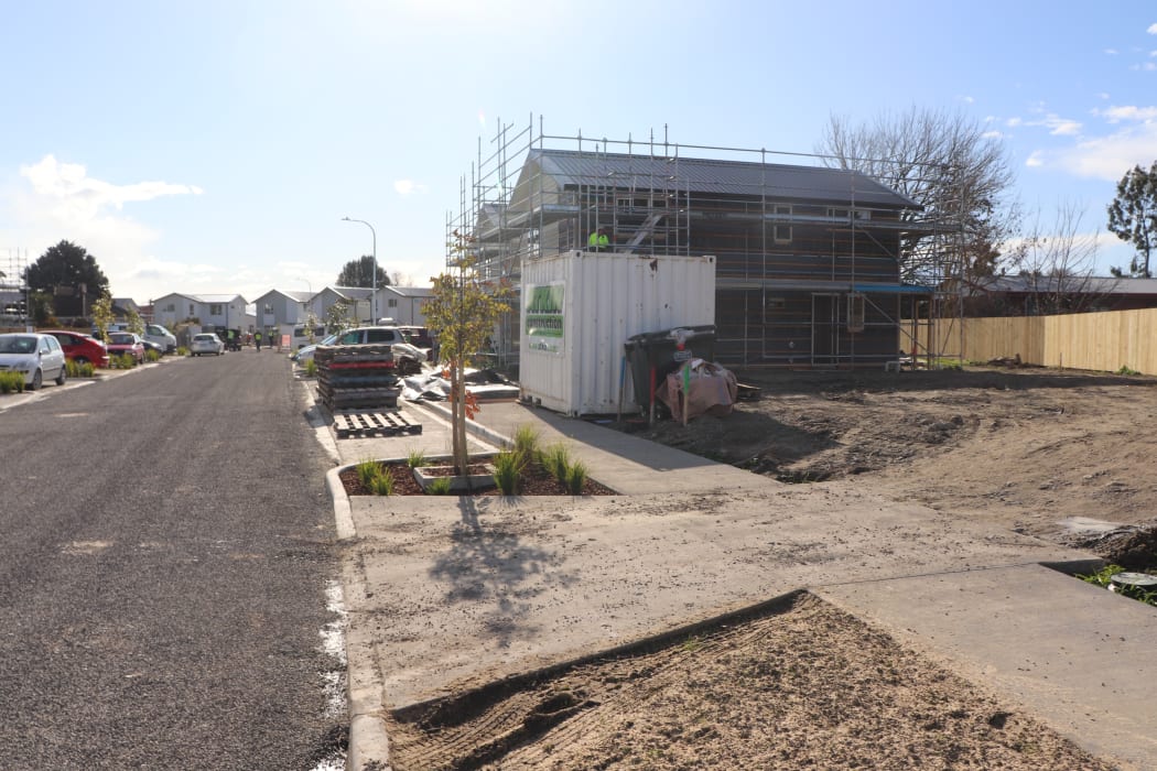 A new social housing unit is built in Raureka, Hastings.